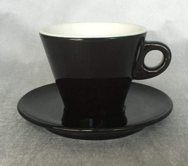 "LEONE" Latte cups 270ml - black